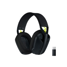 Logitech G435 LIGHTSPEED and Bluetooth Wireless Gaming Headset - Lightweight over-ear headphones, built-in mics, 18h battery, compatible with Dolby Atmos, PC, PS4, PS5, Nintendo Switch, Mobile - Black